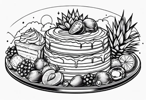 Dessert scene tattoo idea