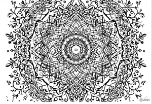 mandala including words pain is temporary and make it taller than it is wide and have it flowing tattoo idea