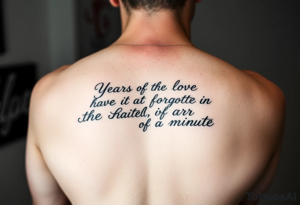 Years of love have been forgotten in the hatred of a minute on arm tattoo idea