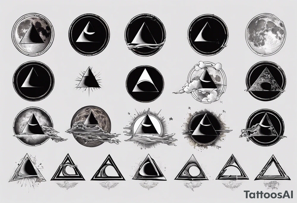 Dark side of the moon, equals sign, tattoo idea