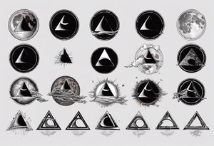 Dark side of the moon, equals sign, tattoo idea
