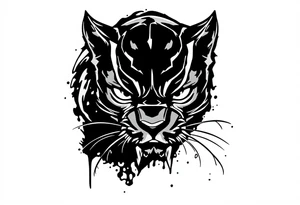 Black panther marvel tattoo idea