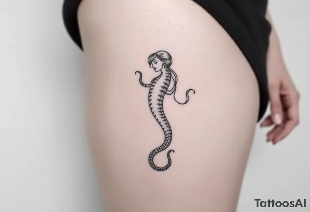Girly medusa tattoo idea