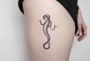 Girly medusa tattoo idea