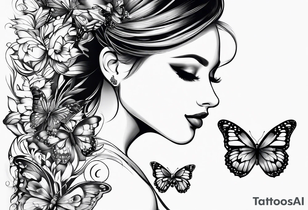 Butterflies tattoo idea