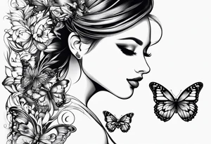 Butterflies tattoo idea