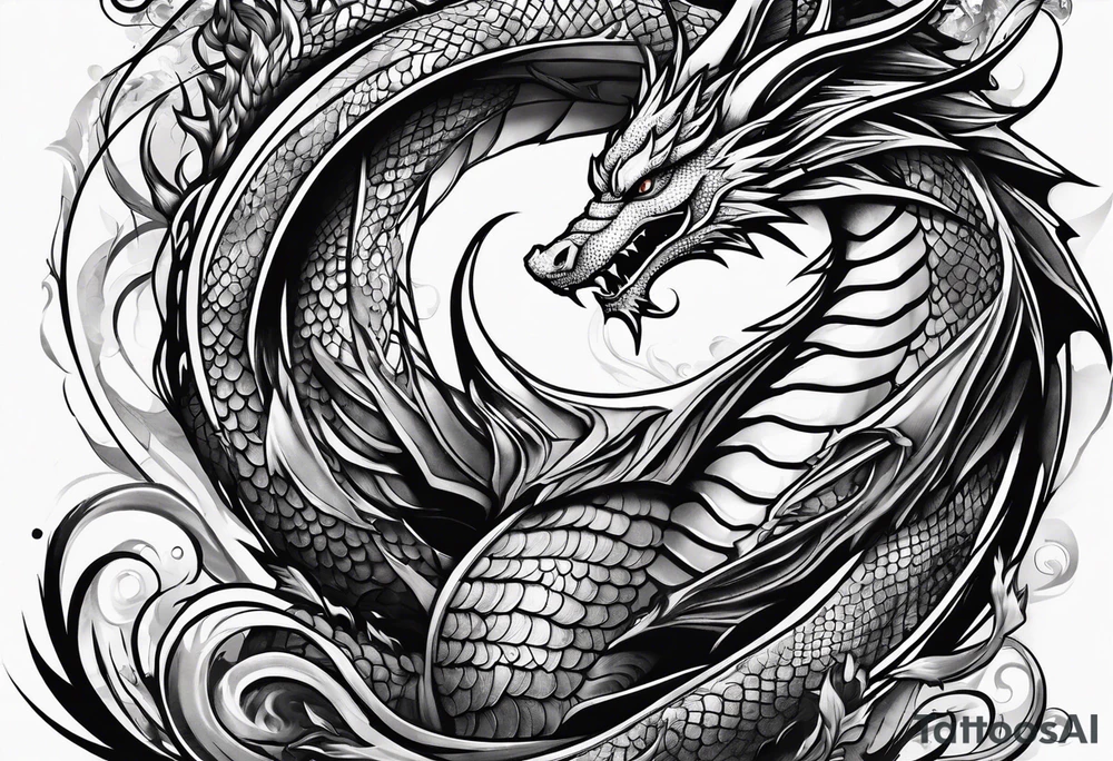 Dragon tattoo idea