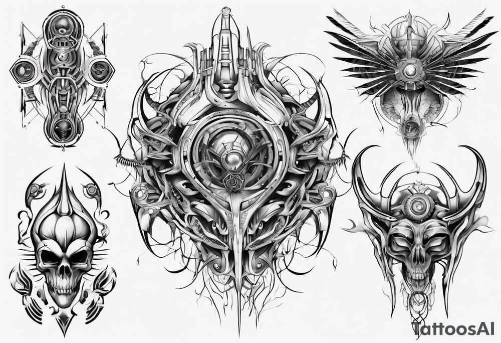 Symmetrical tattoo idea