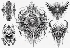 Symmetrical tattoo idea