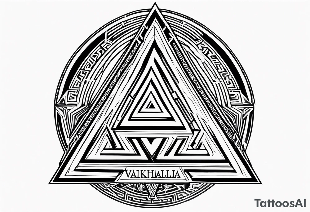 Valhalla 
valknut tattoo idea
