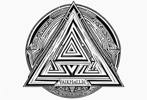 Valhalla 
valknut tattoo idea