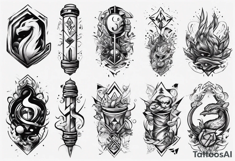 Finding peace in gaming forearm tattoo tattoo idea