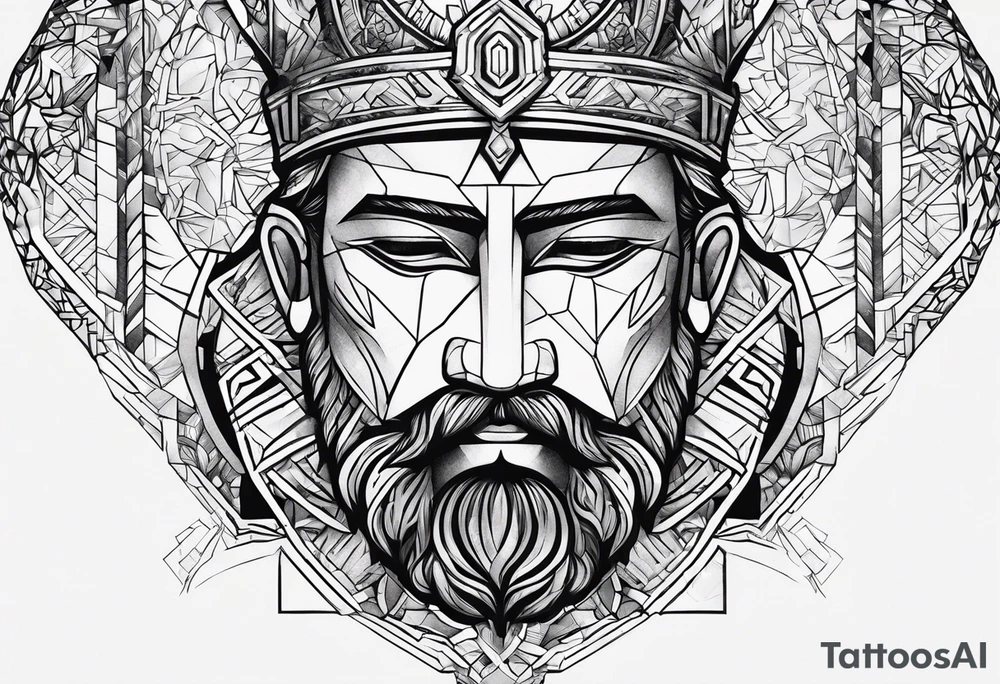 god give a force to a broken man tattoo idea