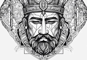 god give a force to a broken man tattoo idea