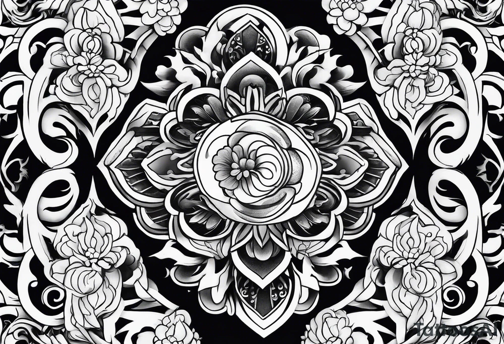 Traditional Japanese tattoo representation of consistency tattoo idea