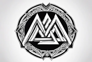 Valhalla shield 
valknut tattoo idea