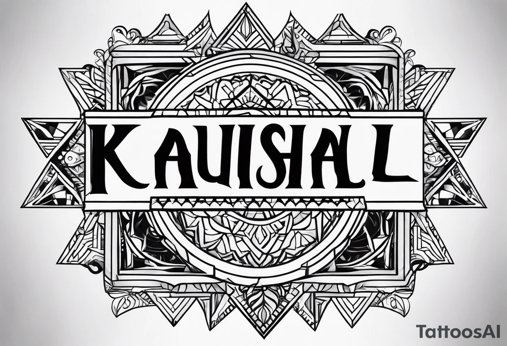 Kaushal name tattoo tattoo idea
