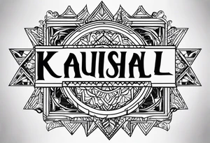 Kaushal name tattoo tattoo idea