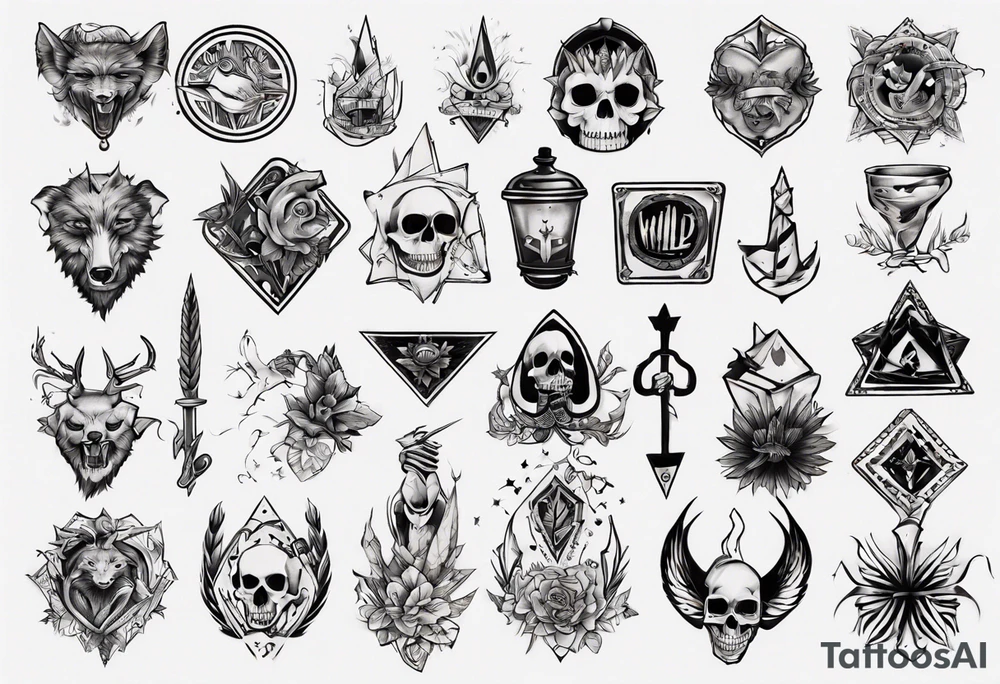 wild card tattoo idea