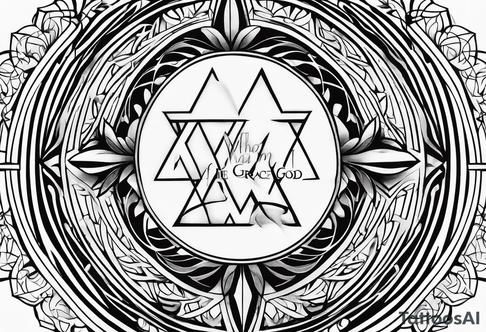 I am who I am by the Grace of God tattoo idea