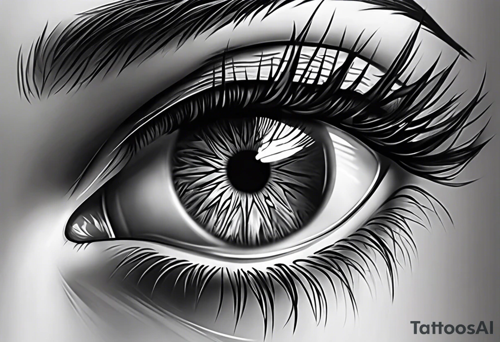Realistic Eye tattoo idea