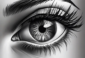 Realistic Eye tattoo idea
