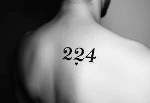Simple 224 meaning today tomorrow an forever it will be a symbolize my relationship with my partner maybe the number 224 in a tattoo tattoo idea