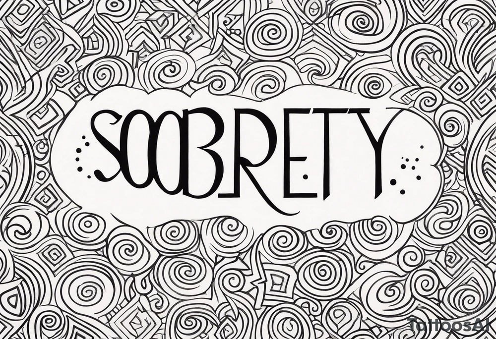 Sobriety feminine recovery tattoo idea