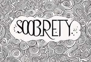 Sobriety feminine recovery tattoo idea