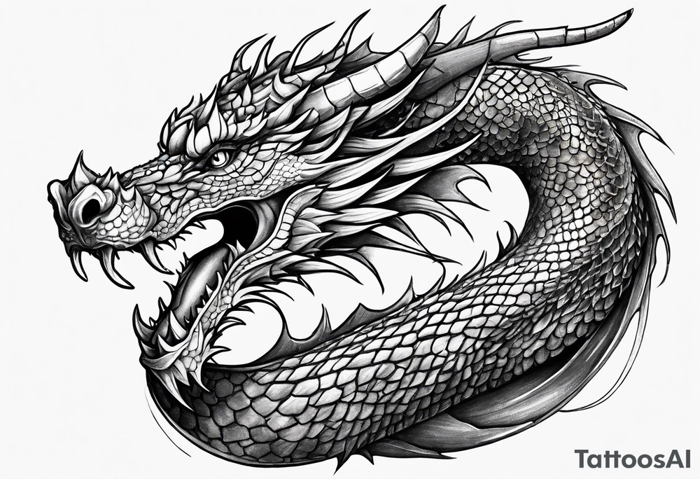 dragon tattoo idea