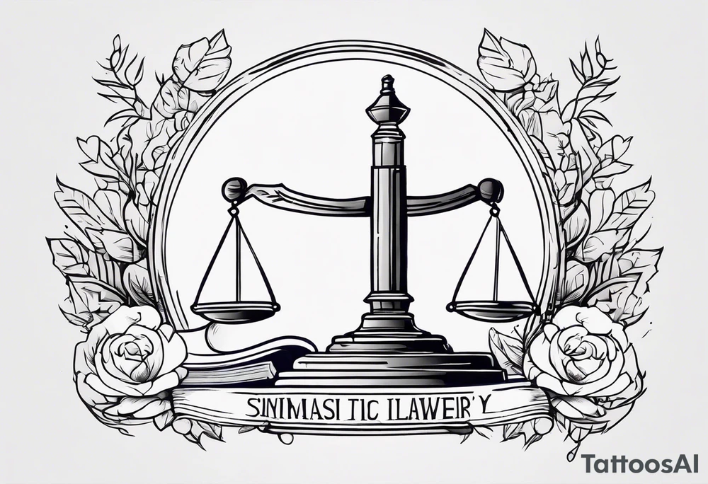 lawyer tattoo idea