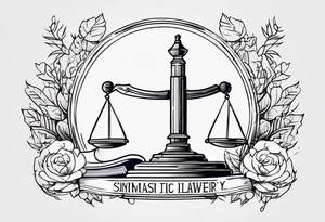 lawyer tattoo idea