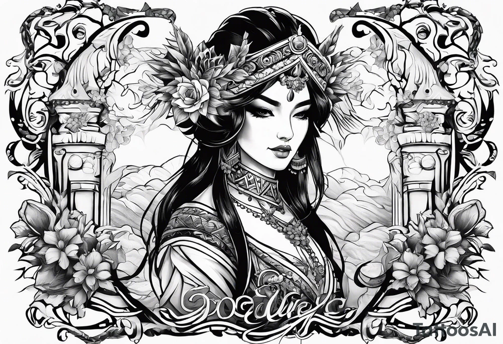 O DOMINE DONA MIHI ANIMI AEQUITATEM tattoo idea