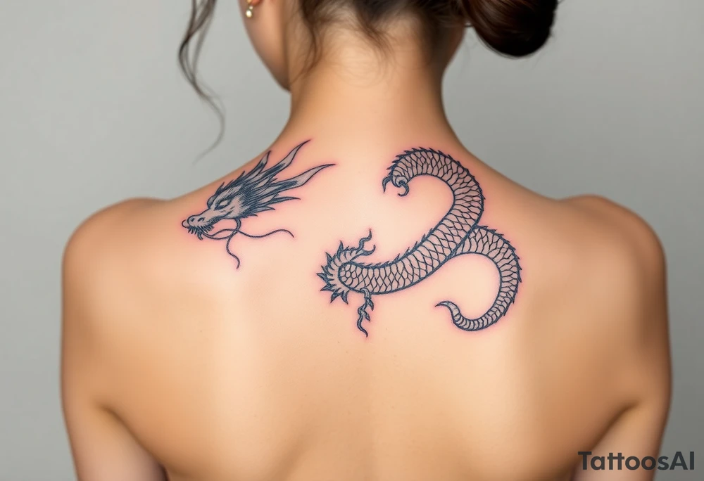 Chinese dragon tattoo idea