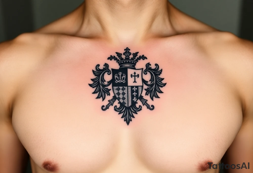 Smith, Irish family crest. whole chest tattoo idea