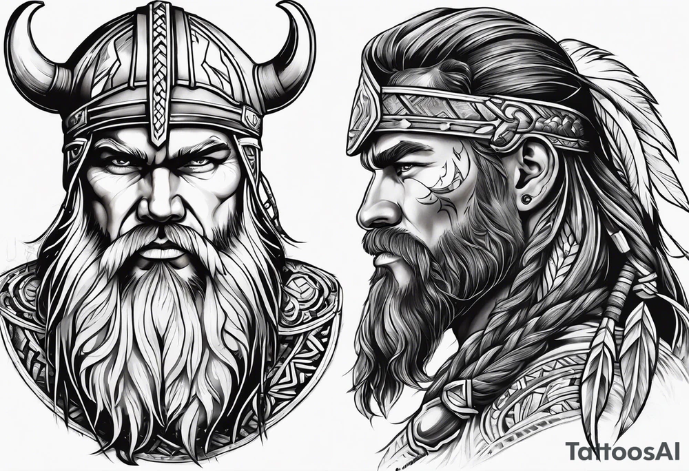 Viking and seminole tattoo idea