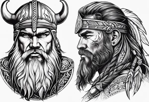 Viking and seminole tattoo idea
