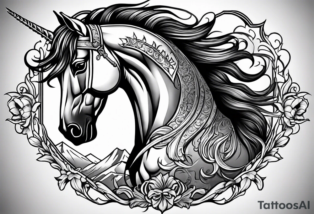 Mustang tattoo idea