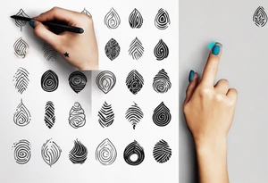 Finger print tattoos tattoo idea