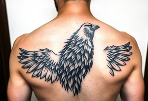 powerful meaningful with a raven and wolf tattoo idea