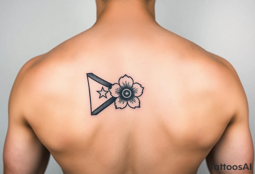 Puerto Rico flag island  Flor de Maga tattoo idea