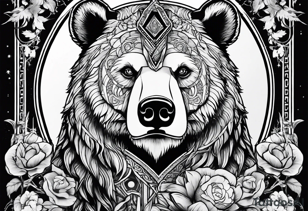 The fool tarot as a bear tattoo idea