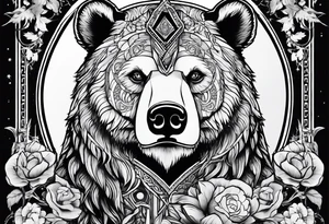 The fool tarot as a bear tattoo idea