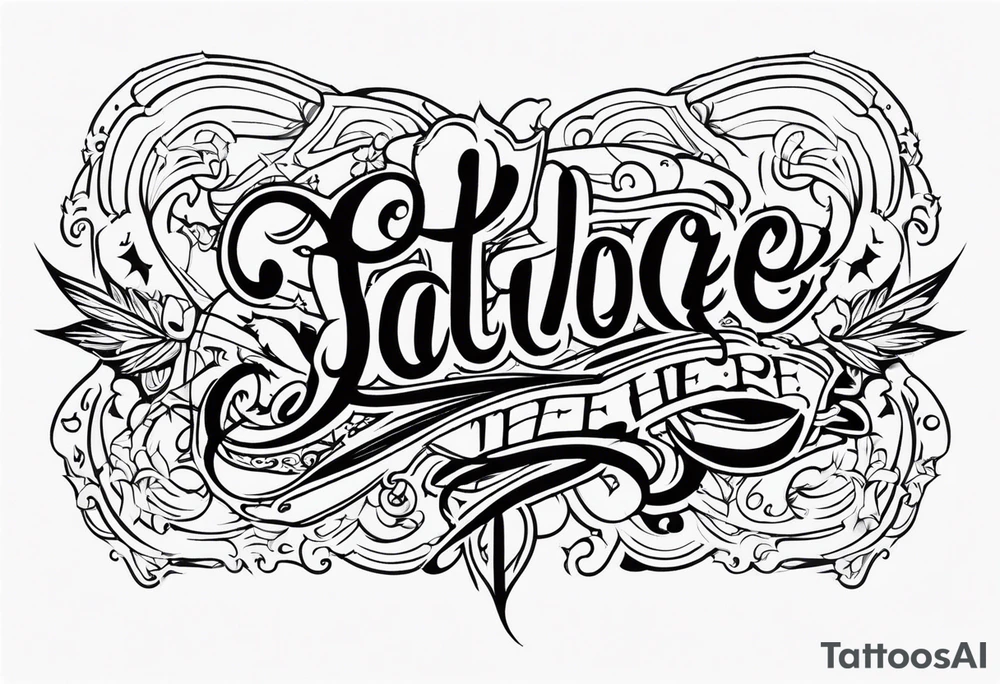 Cut here tattoo design tattoo idea