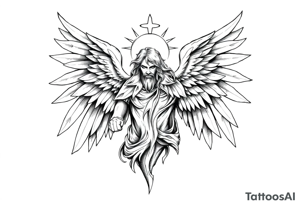 Holy Archangel, Biblical, Christianity, Archangel Michael, Hebrew, Guards of Christianity tattoo idea