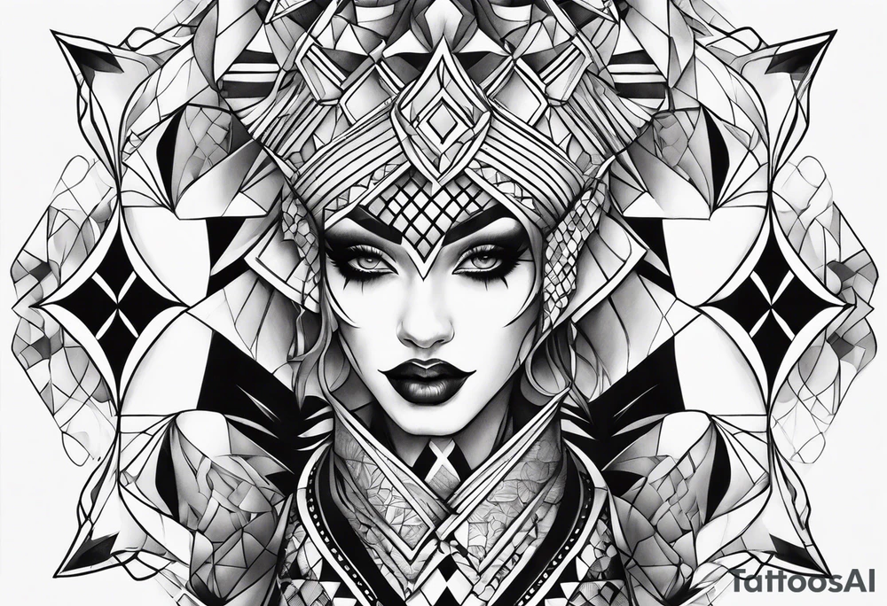 Harlequin tattoo idea