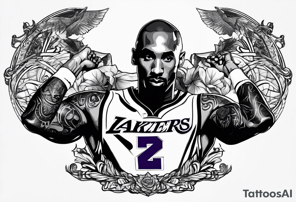 Black mamba Kobe Bryant tattoo idea