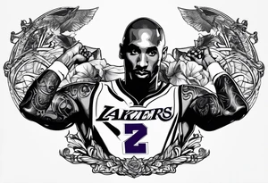 Black mamba Kobe Bryant tattoo idea