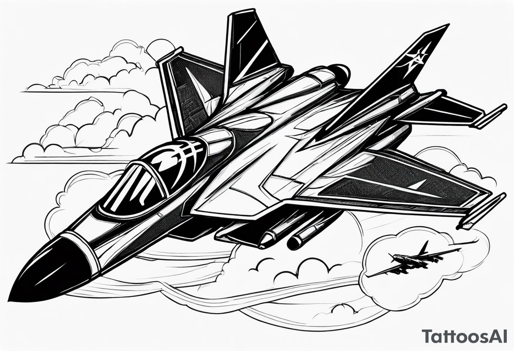 fighter jets tattoo idea