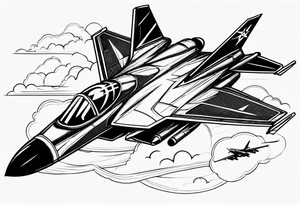 fighter jets tattoo idea